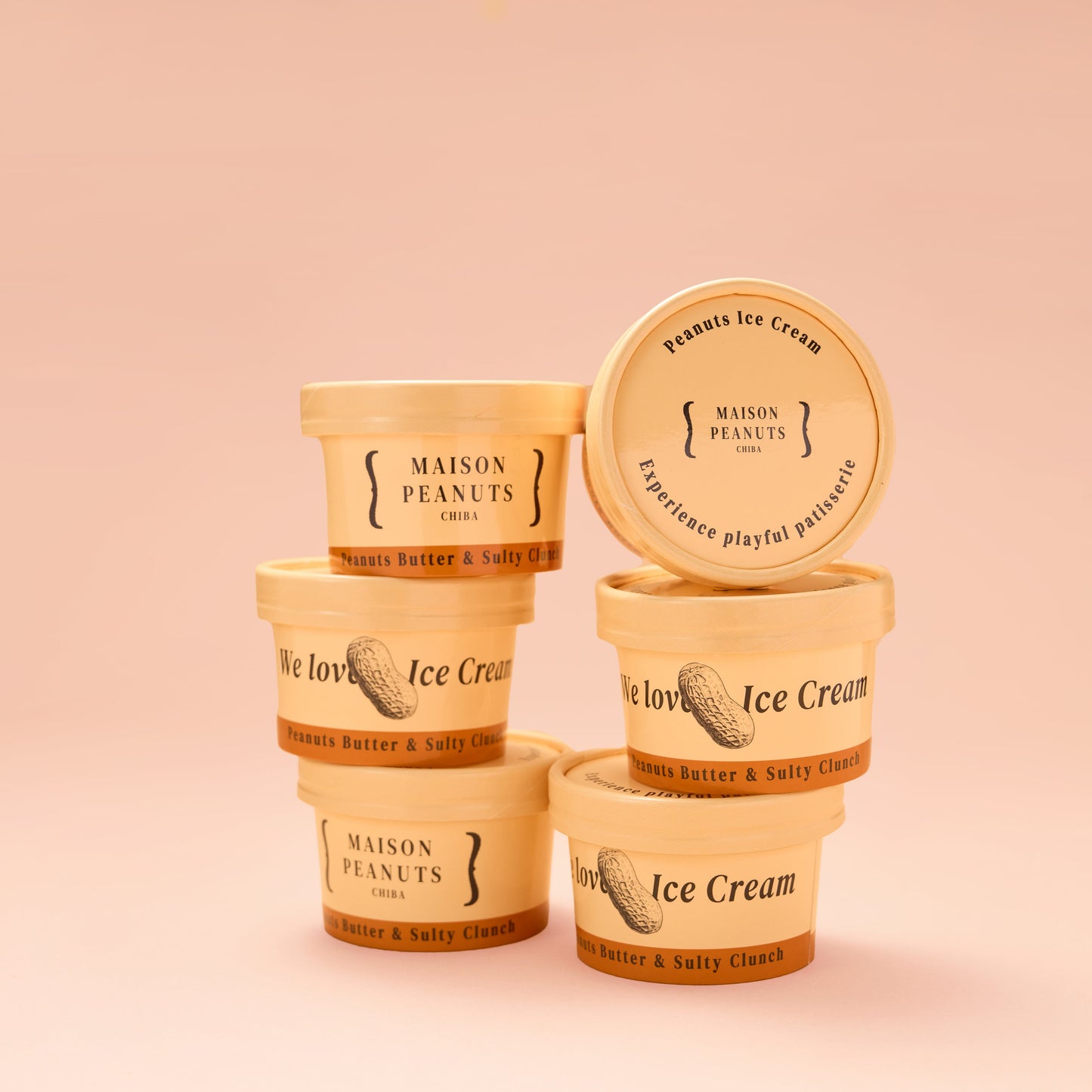 ピーナッツクランチアイス 6個セット